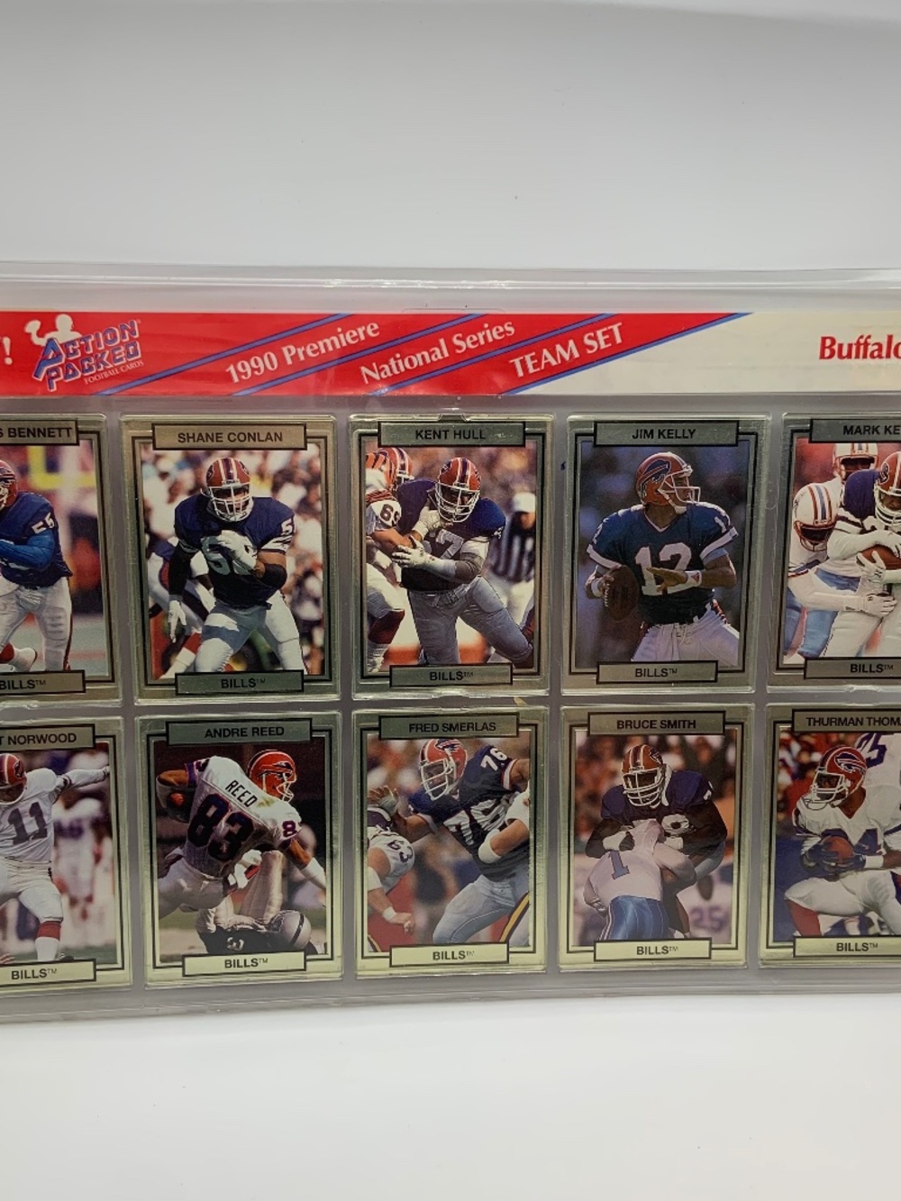 Vintage 1990 Buffalo Bills Premiere National Series Cards Set Conlan Hull & More